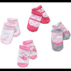 Newborn baby girl booties